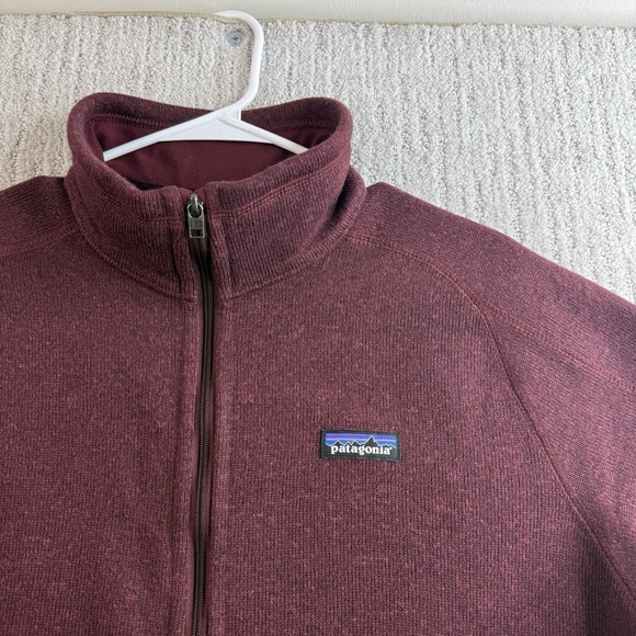 Patagonia Better Sweater Full Zip Women's Fleece Jacket Size XL Maroon - Picture 2 of 11